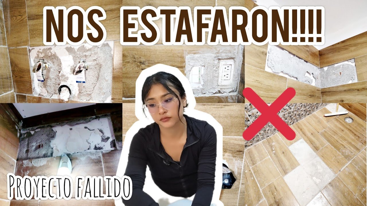 TODO SALIÓ MAL ✖️ Remodelación de baño 😥 No nos damos por vencidos 🏠 muchos proyectos más !!!