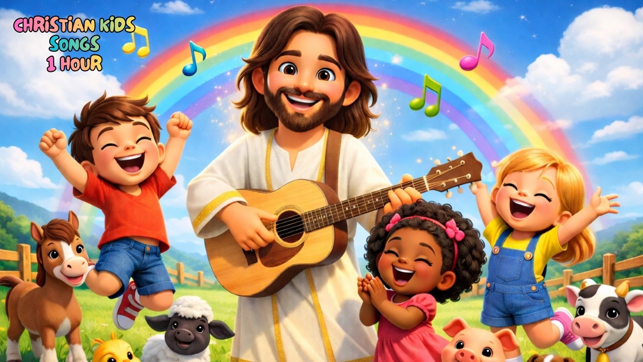 Christian Songs for Happy Kids | 1 Hour of Praise, Joy & Learning | Christian Kids Worship
