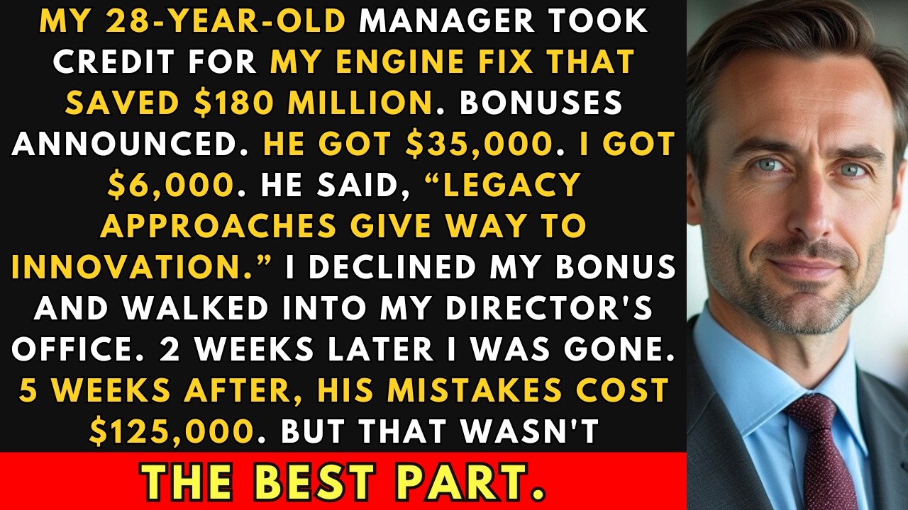 My Young Manager Got $35k Bonus For My Work. But I Had A Plan. Justice Was Sweet.