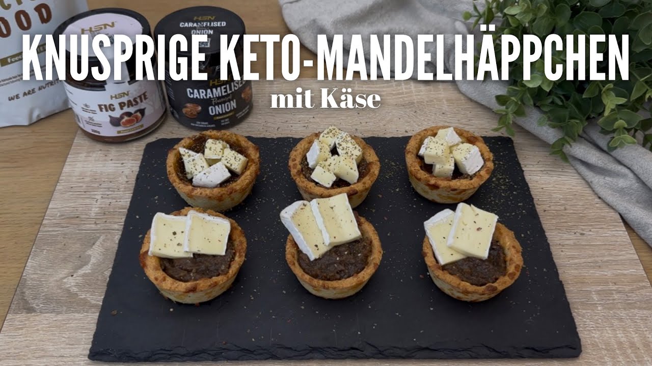Knusprige Keto-Mandelhäppchen mit Käse 🧀