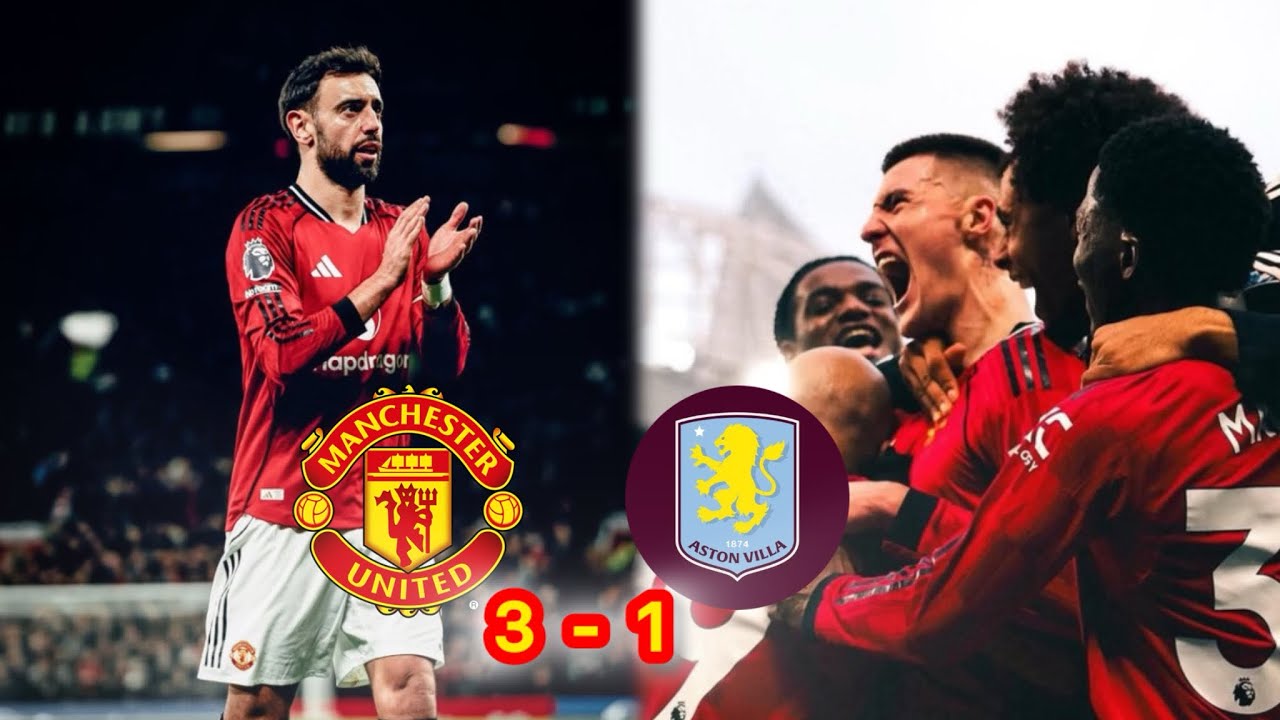 BRUNO FERNANDES REACTS TO 3&ndash;1 WIN VS ASTON VILLA | BREAKS DAVID BECKHAM ASSIST RECORD