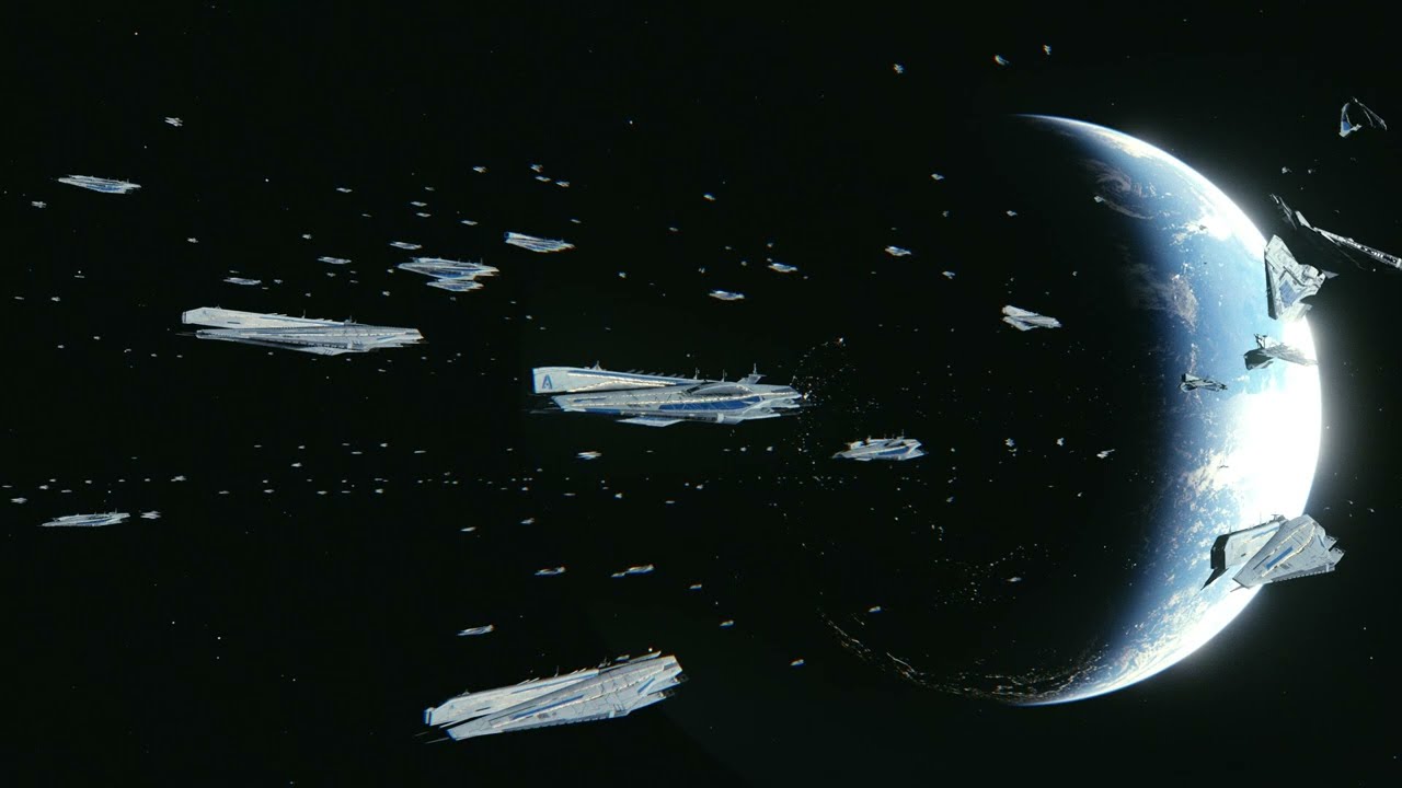 Mass Effect Fleet Defends Earth | Epic Blender 4K Animation