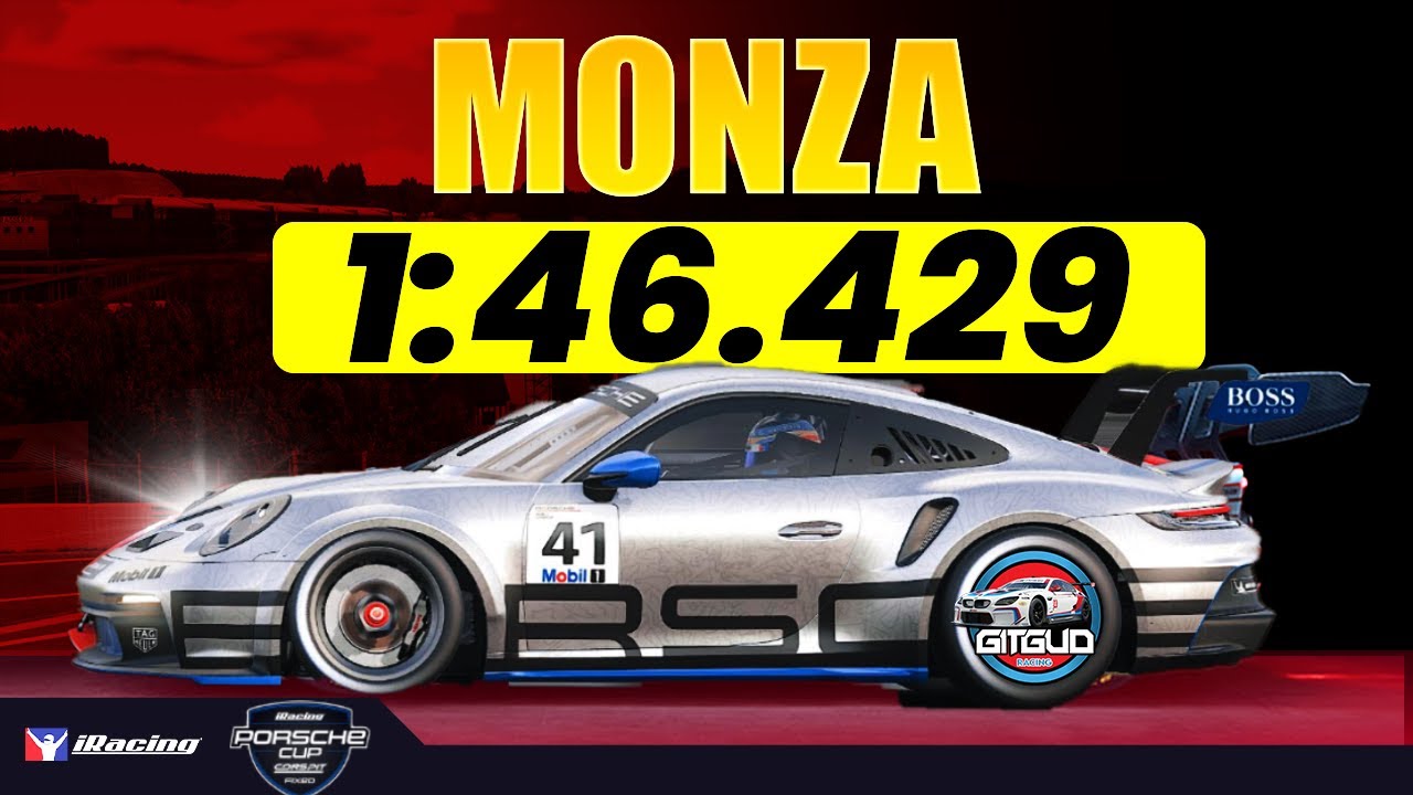 Руководство по новой трассе Porsche Cup MONZA в iRacing - 1:46.429