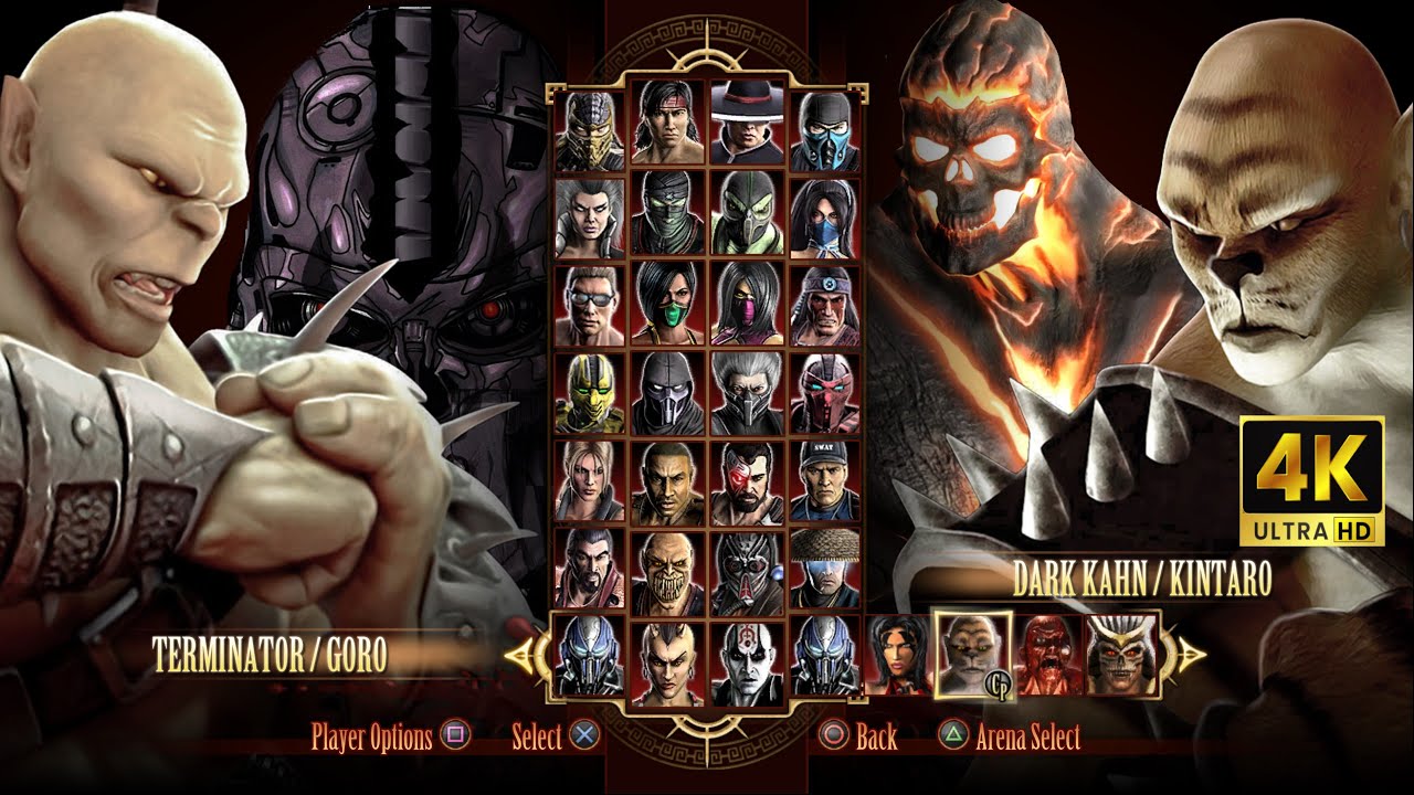Игра за T-800 & Goro в Mortal Kombat Komplete Edition на PS3 Expert в 4К