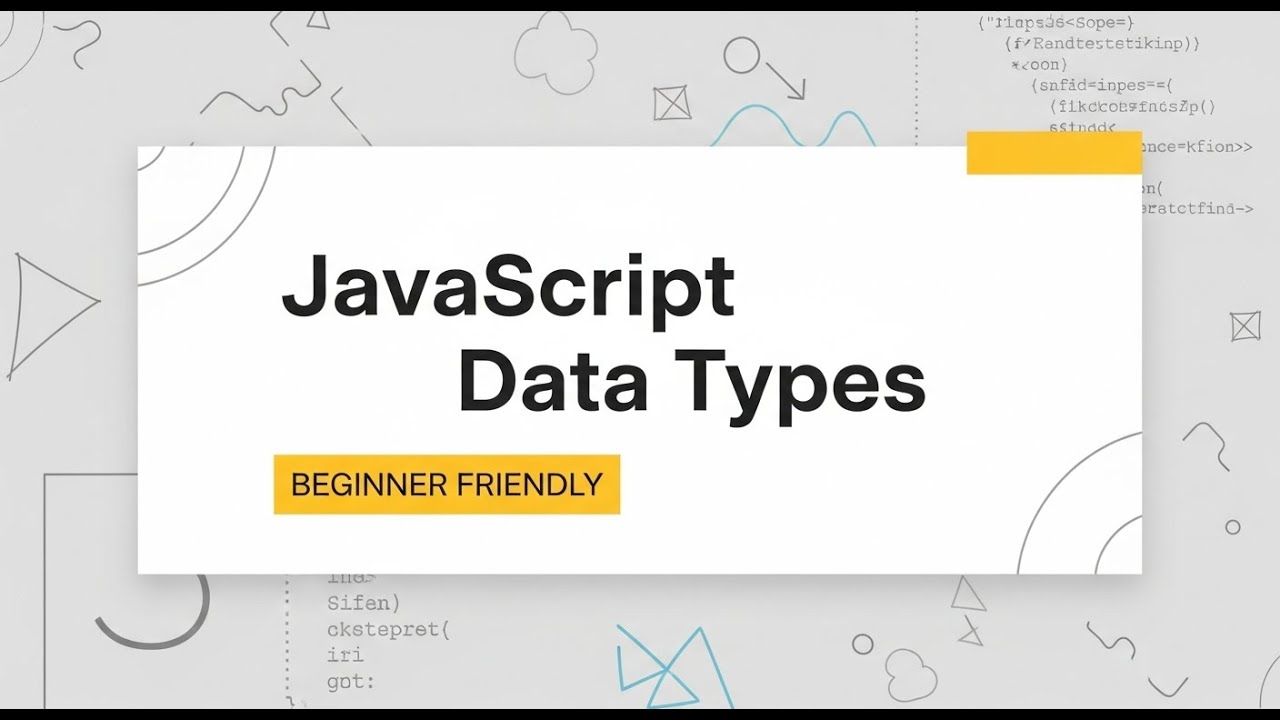 JavaScript Data Types Explained for Beginners (Urdu + English)