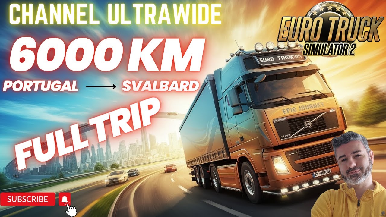 EURO TRUCK SIMULATOR 2 - 6000 КМ ПОЛНАЯ ПОЕЗДКА - ГЕЙМПЛЕЙ ITA PC - УЛЬТРАШИРОКОФОРМАТНЫЙ 21:9 4K