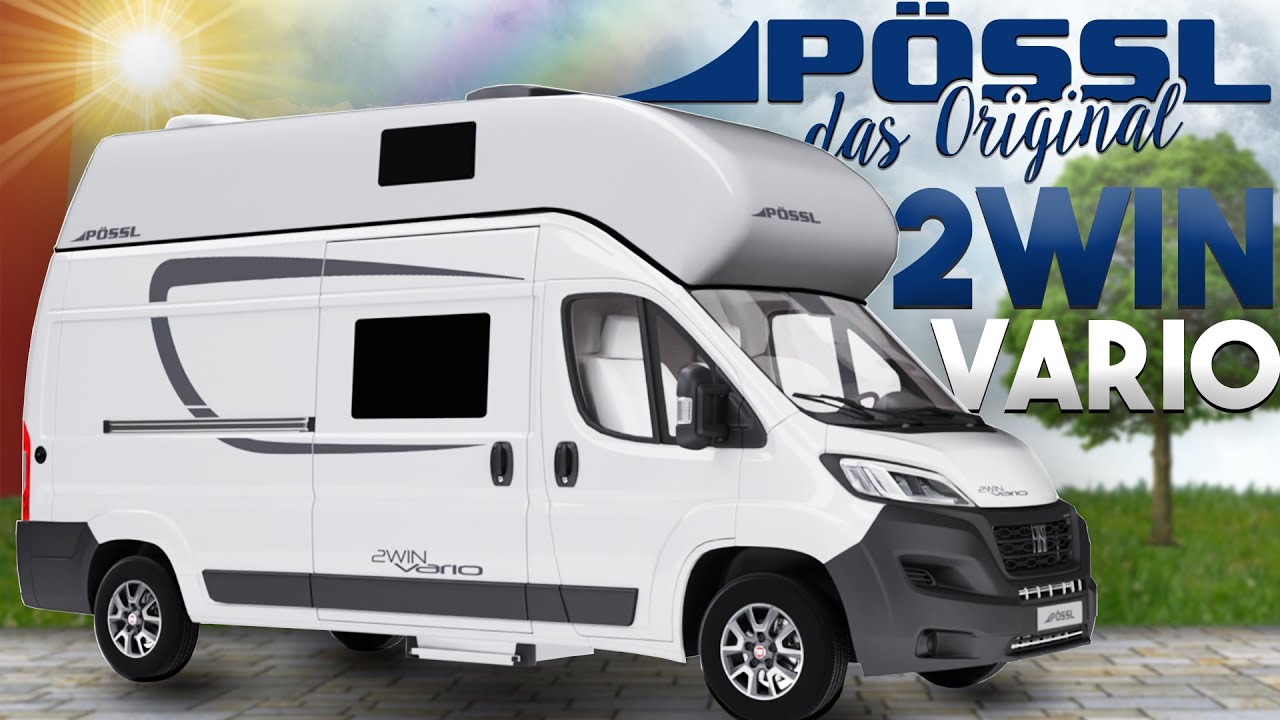 Pössl 2win Vario ⚪🔵 | Camper Van mit überragendem Raumgefühl | Smarte Dachbettlösung ❗ | GÜMA TV