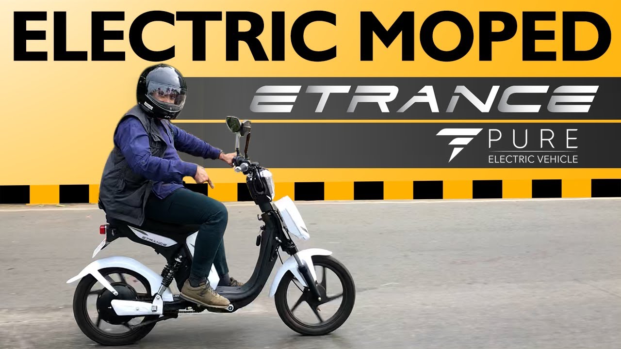 PureEV ETRANCE Electric Moped Scooter | Heritage Ride In South Mumbai