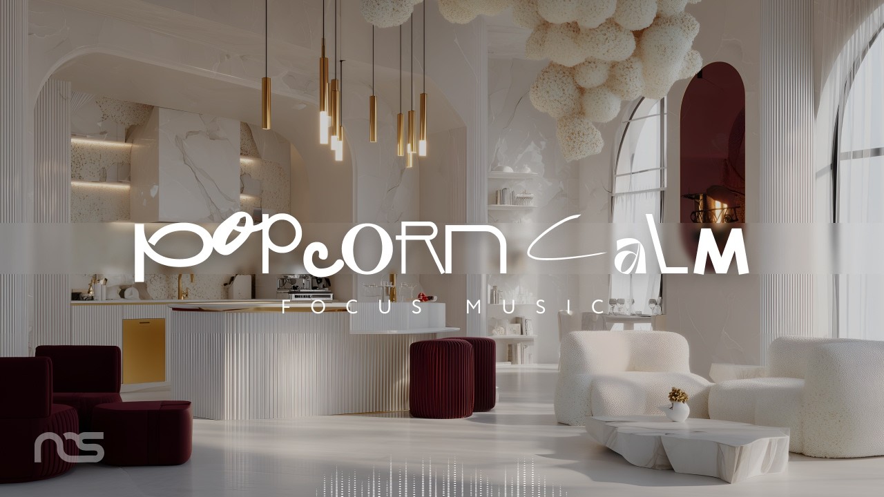 Popcorn Calm | Focus & Relax Music for Work with Creative Popcorn Interior Design | Noiseless Space