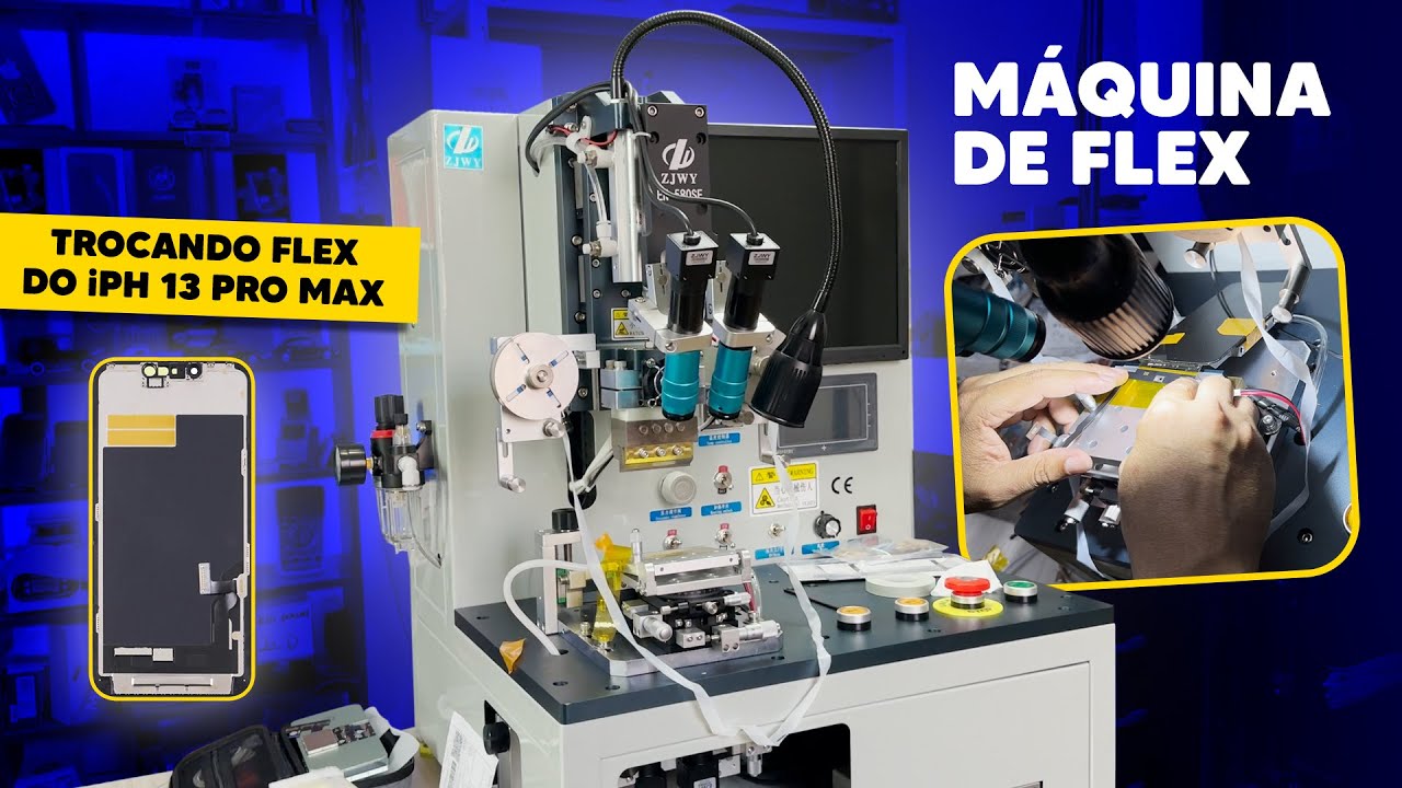 Comprei a M&aacute;quina de Flex da f&aacute;brica chinesa e fiz um iPhone 13 pro max! (Ser&aacute; que deu certo?)