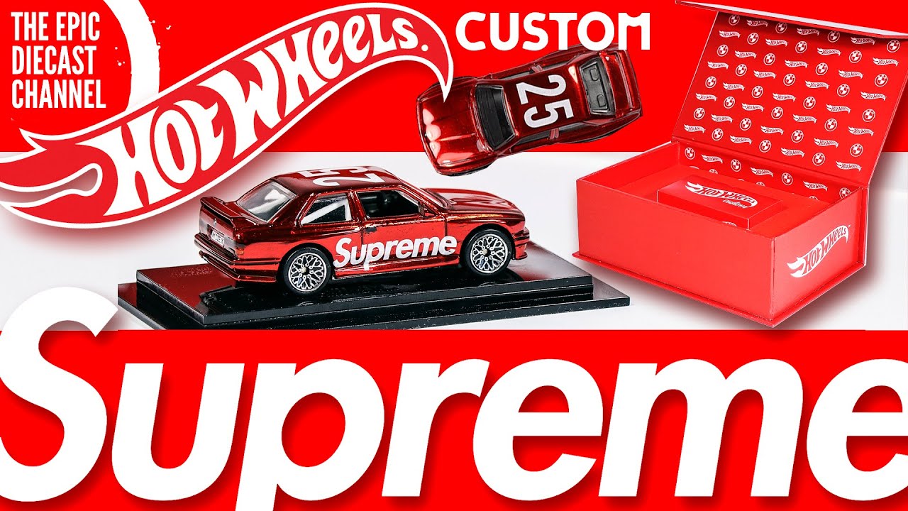 HOT WHEELS SUPREME CUSTOM BMW M3 E30  Candy chrome paint, custom decals & handmade luxury packaging