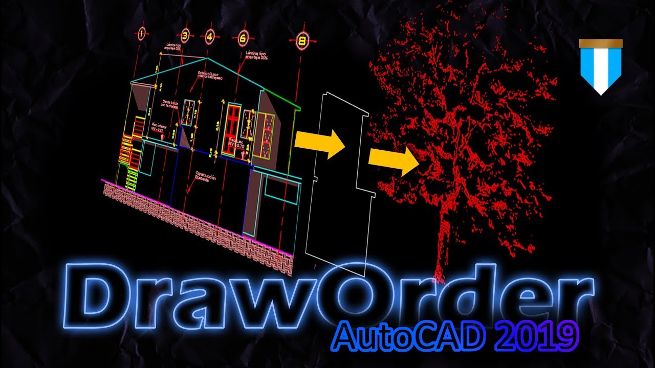 Como ordenar objetos superpuestos en AutoCAD (Draw order)