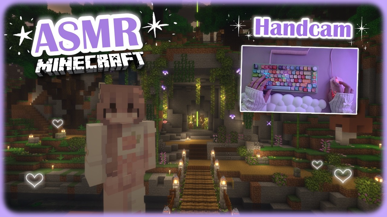 Minecraft ASMR ♡ Handcam 💜 | Whispered & Keyboard Sounds 🌙