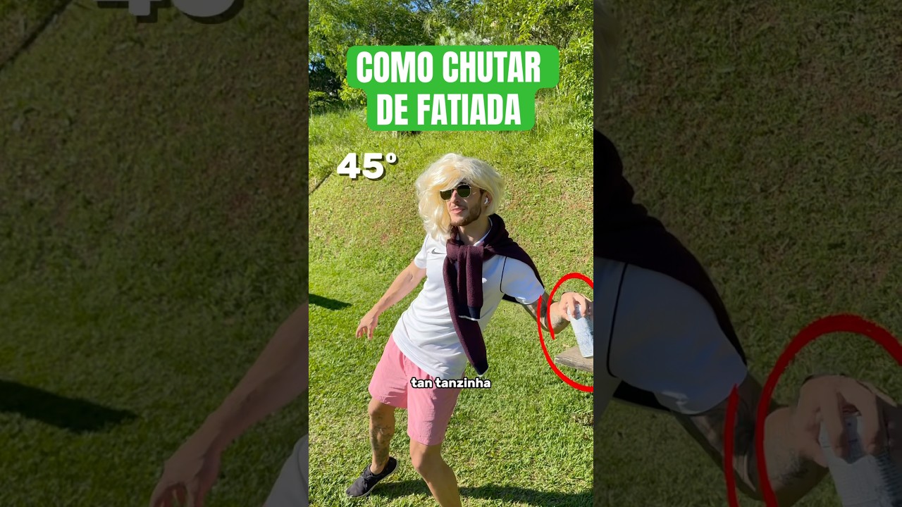 COMO DAR A FATIADA 🔥 #futebol #fatiada #menzinho #tutorial #bera