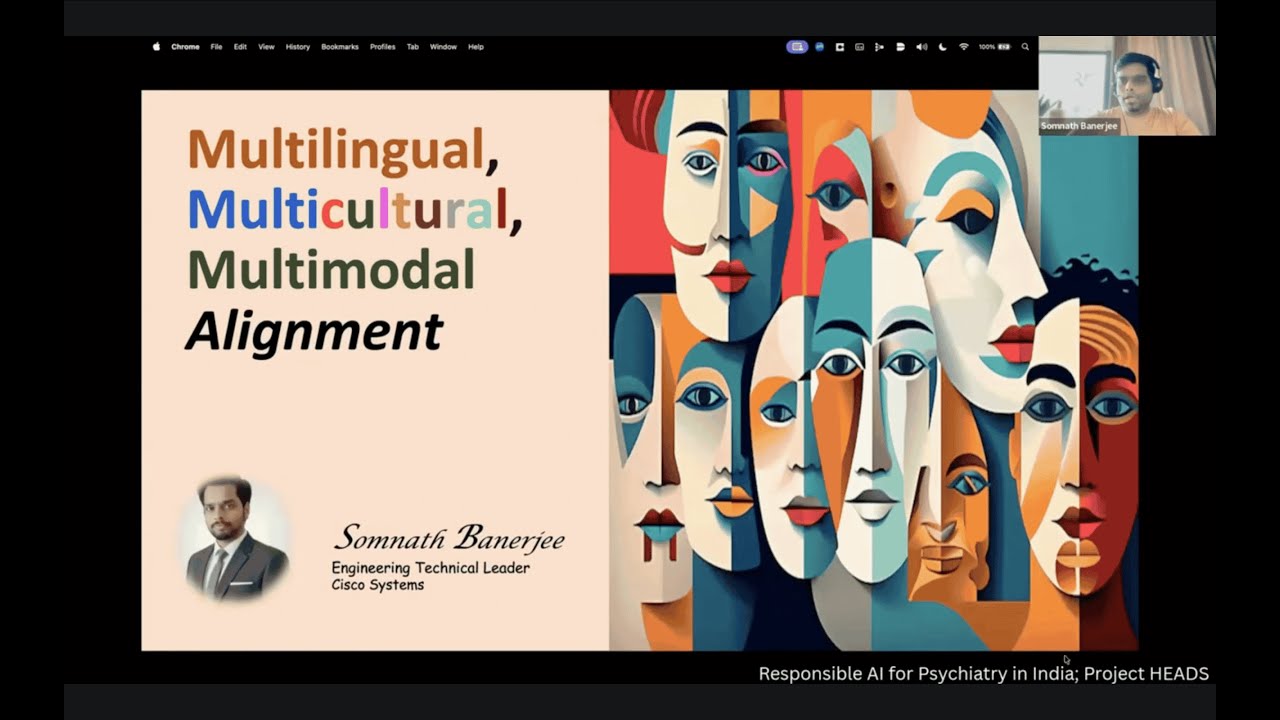Multicultural, multilingual and multimodal alignment of AI Models | Dr Somnath Banerjee |Researcher
