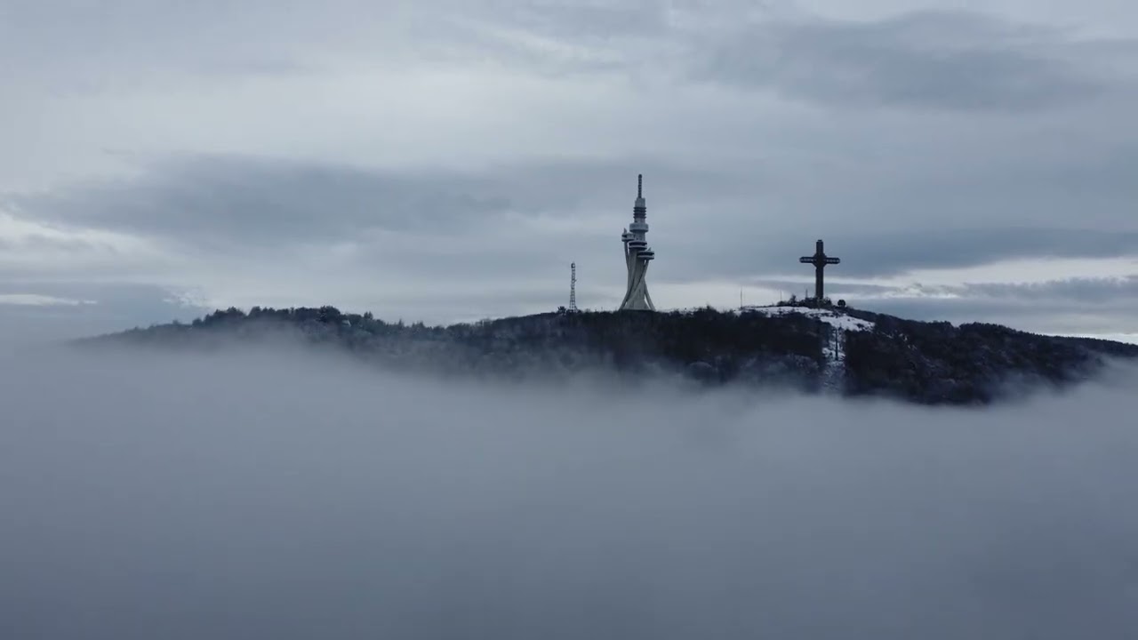Vodno Mountain above the clouds - Планина Водно над облаците / North Macedonia - Северна Македонија