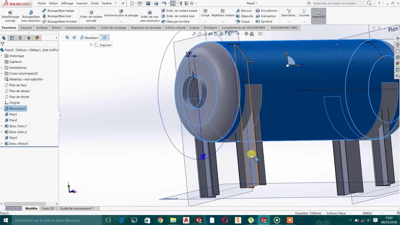 Solibworks tutoriel comment realiser un citerne facilement