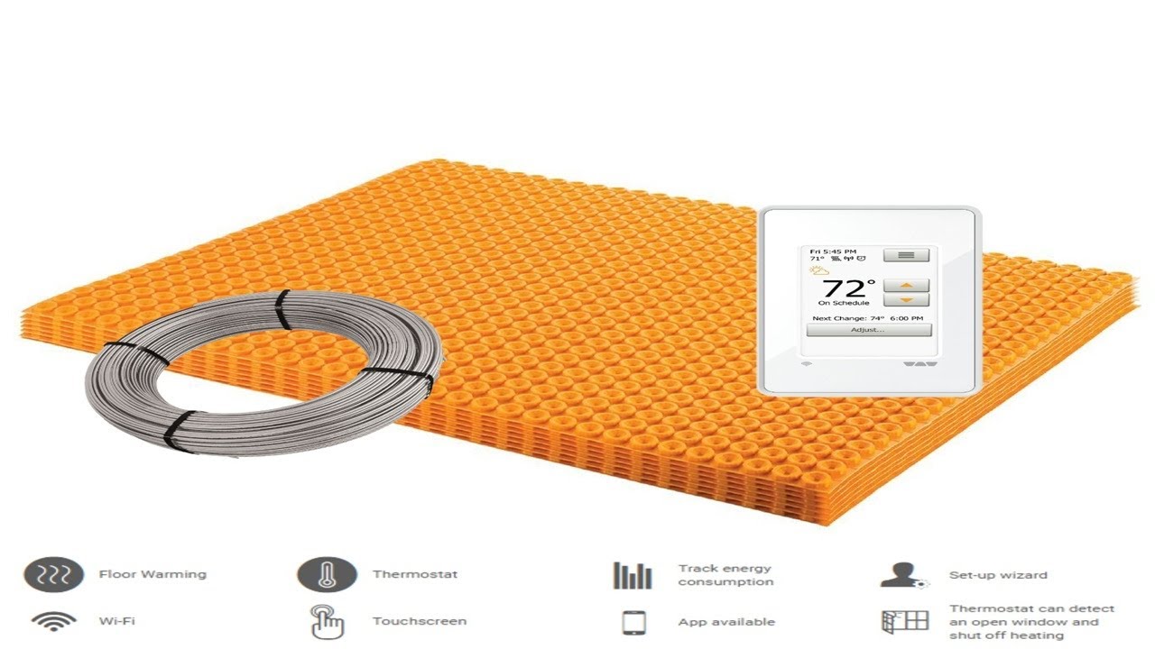 How to calculate cable length for DITRA-HEAT radiant floor heating system.