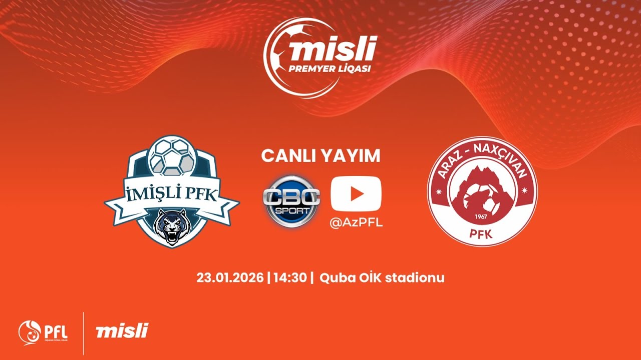 Misli Premyer Liqası 2025/2026 XVII tur “İmişli” – “Araz-Naxçıvan”