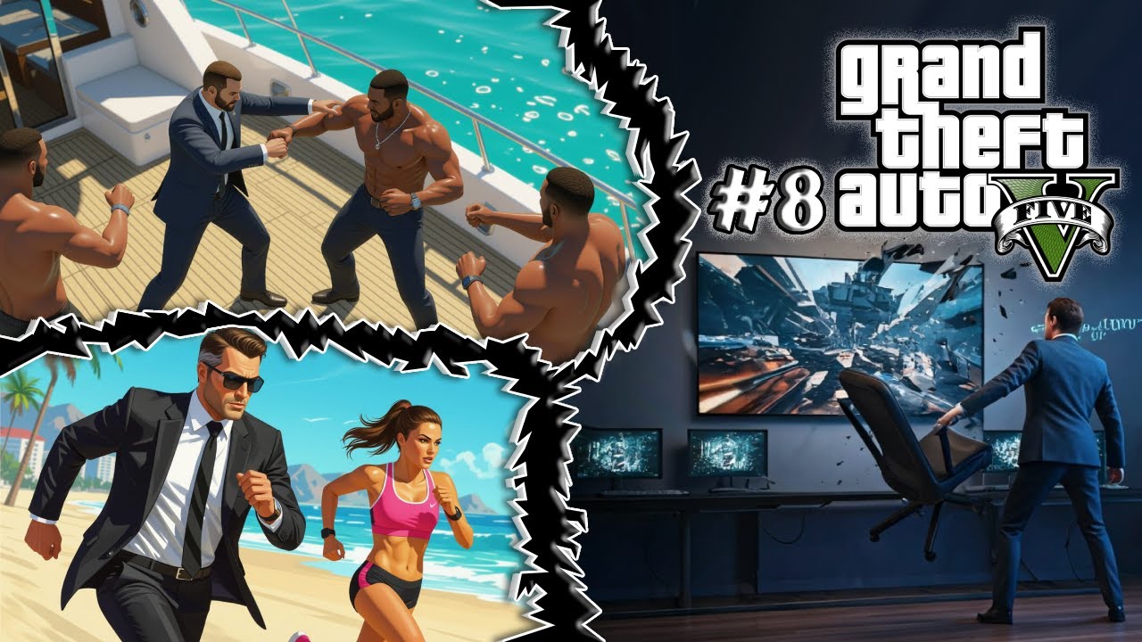GTA V #8 (RusDub) ► Tomi ketgan AYOL, Singan Televizor, Yaxtadagi P*RNO ► O'zbekcha Let's PLAY