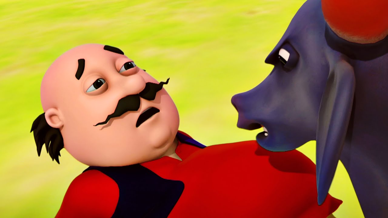 Motu के पीछे पड़ा पागल Bull | Motu-Patlu