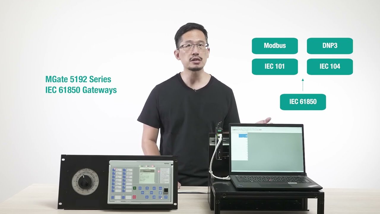 Настройка MOXA  MGate 5192 в режиме МЭК 61850 MMS Client   Modbus TCP Server  #moxa