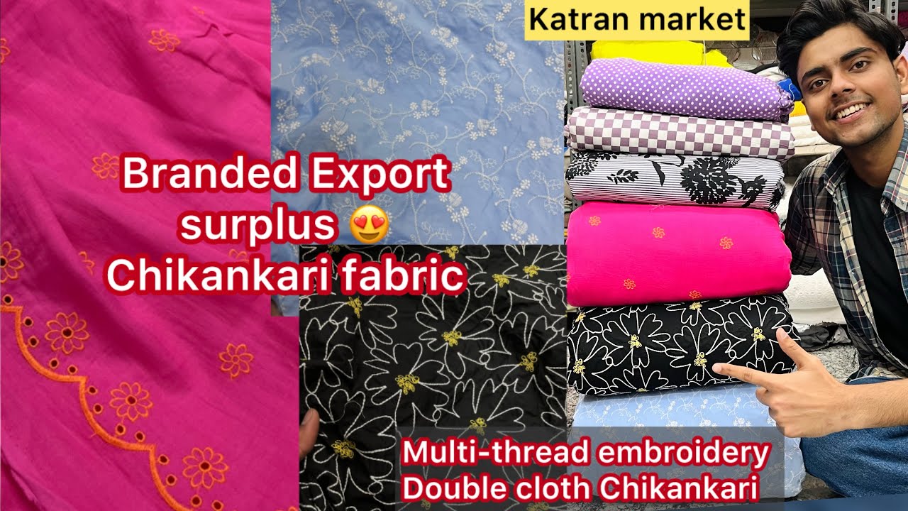 Branded export quality embroidery and Chikankari 😍| katran market Mangolpuri latest collection 