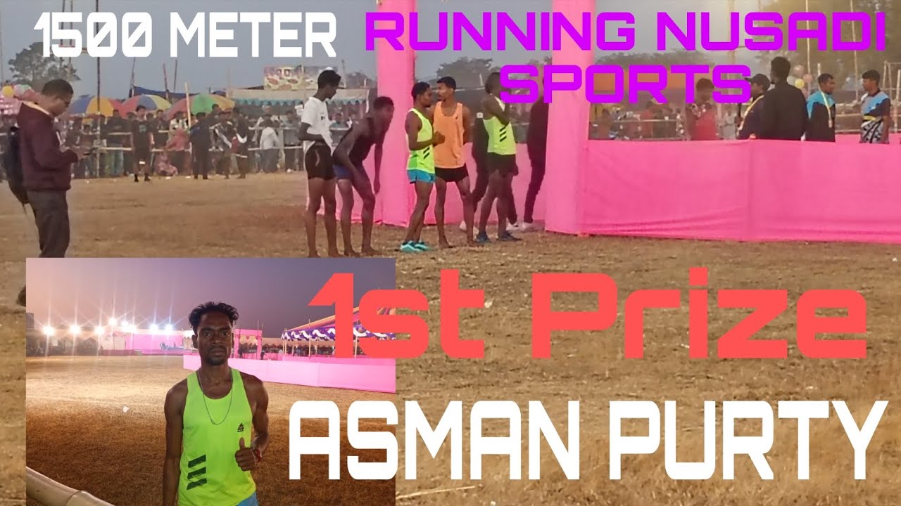 1st Day Nusadi Sports//1500 Meter Running Video//Rajkumar Majhi 