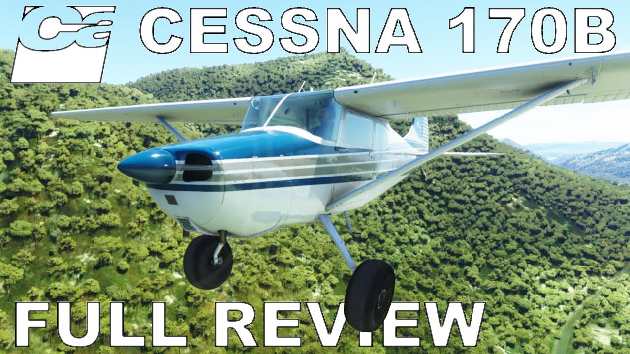 Carenado Cessna 170B | Полный обзор полёта | Microsoft Flight Simulator