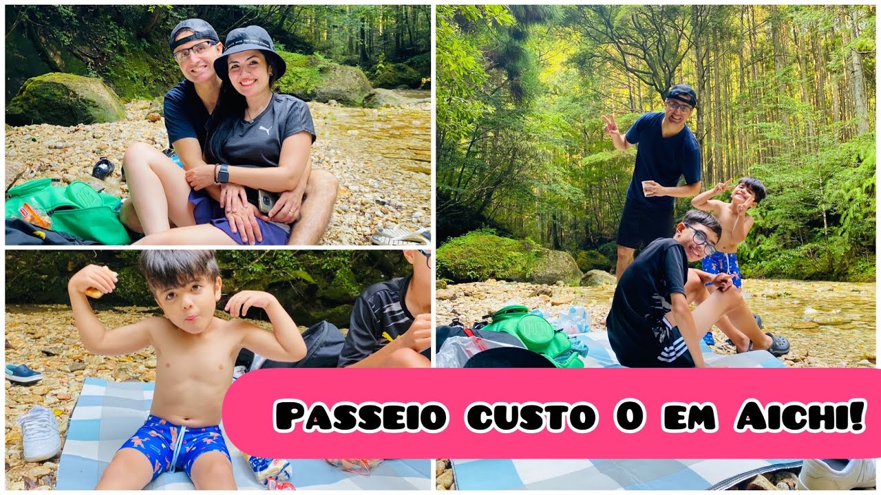 Onde passear nesse calor no Japão | Passeio com crianças sem gastar em Shinshiro | Chiiwa Gorge