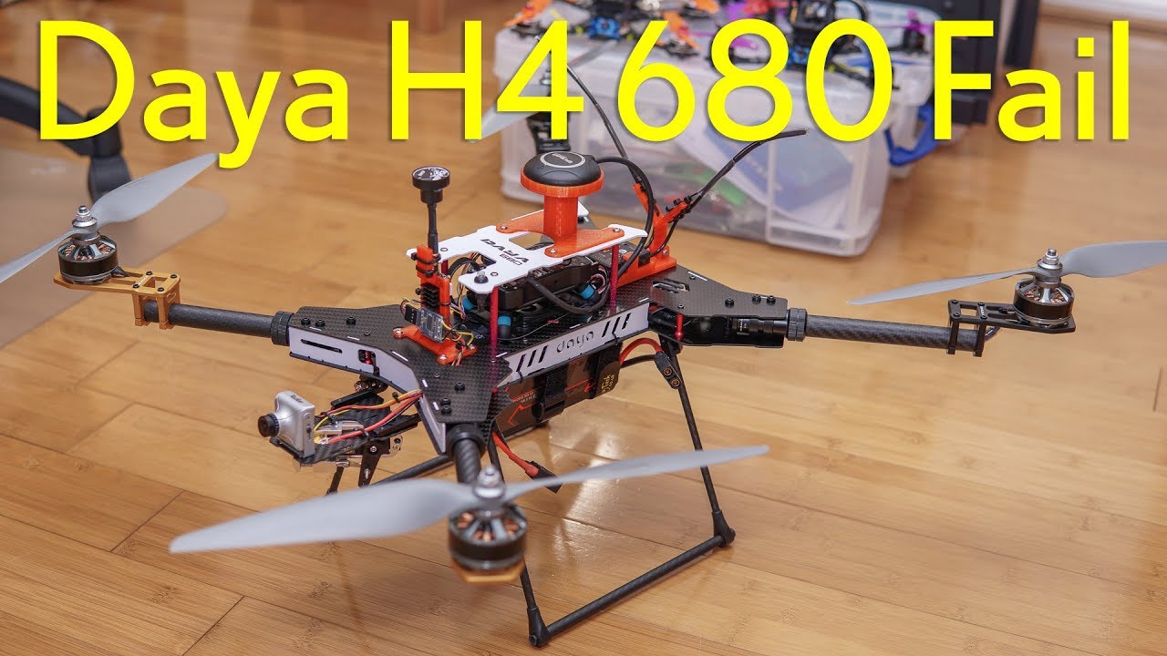 Daya H4 680 // Arducopter // Maiden Flight & Crash