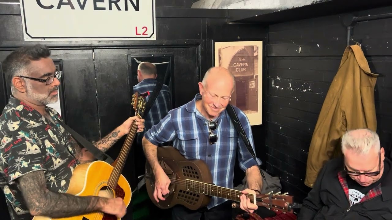 The Dodge Brothers backstage at The Cavern Liverpool 'Mystery Train'