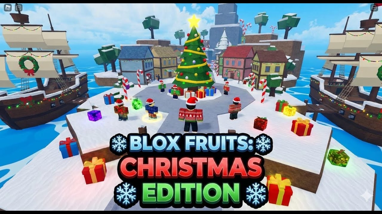 BLOX FRUITS CHRISTMAS UPDATE CONTROL DRAGON KITSUNE FRUITS AND REWORK ISLANDS EVENTS GAMEPLAY.