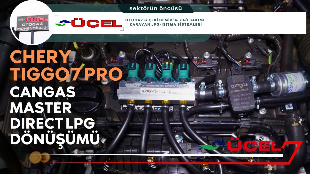 Chery Tiggo7 Pro Cangas Master Direct Lpg dönüşümü | Üçel Otogaz Çeki Demiri Yağ bakımı