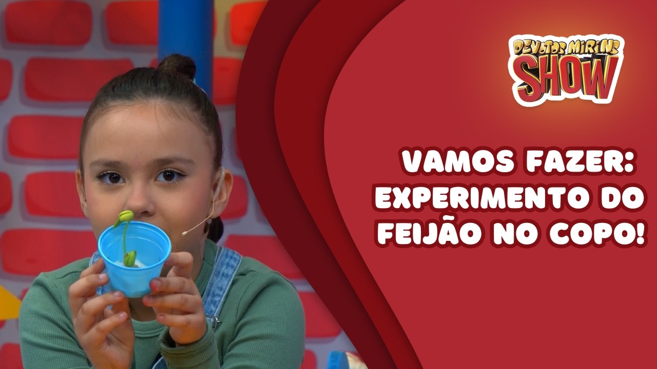 Programa Devotos Mirins Show: Experimento do feijão no pote!