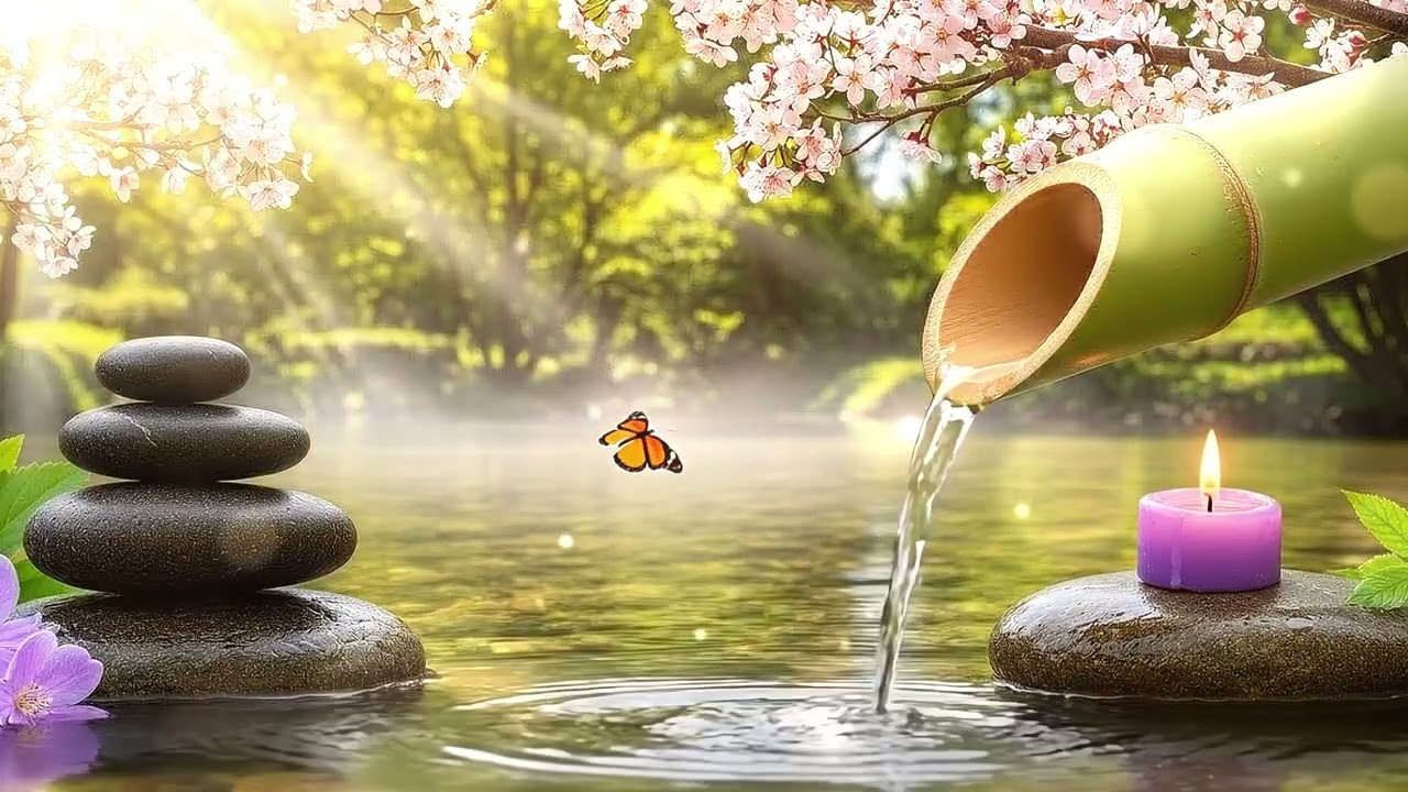 Relaxing Music Relieves Stress, Anxiety and Insomnia - Healing Piano + Water Sounds for Deep Sleep