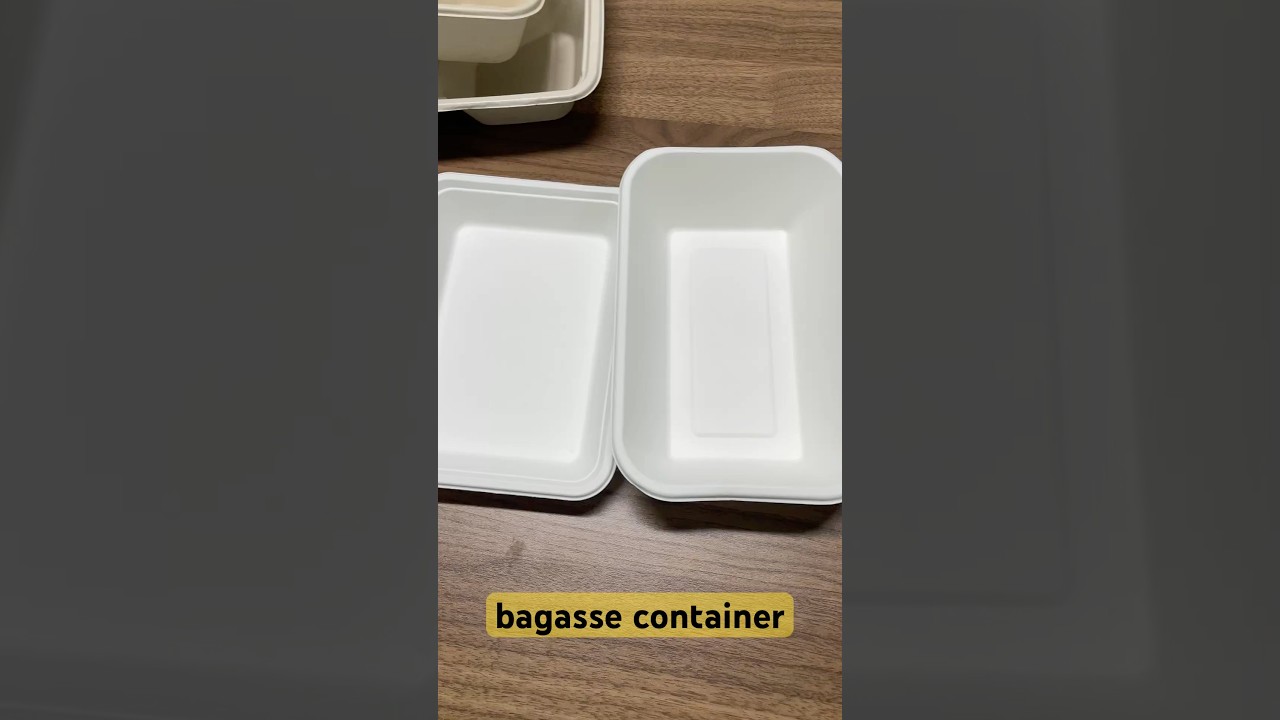 100% Compostable Square Tray Plates,Heavy Duty Disposable Plates Eco-Friendly bleached Bagasse Plate