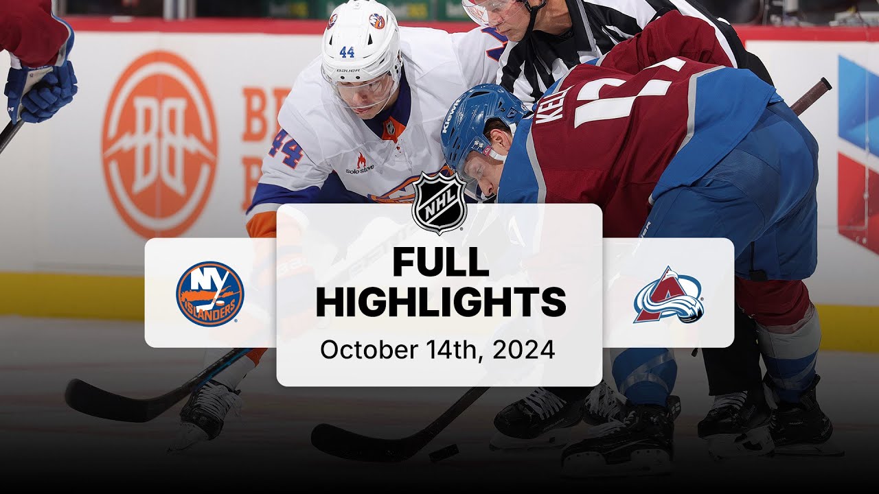 Islanders at Avalanche | October 14, 2024 | NHL Full Game Highlights
