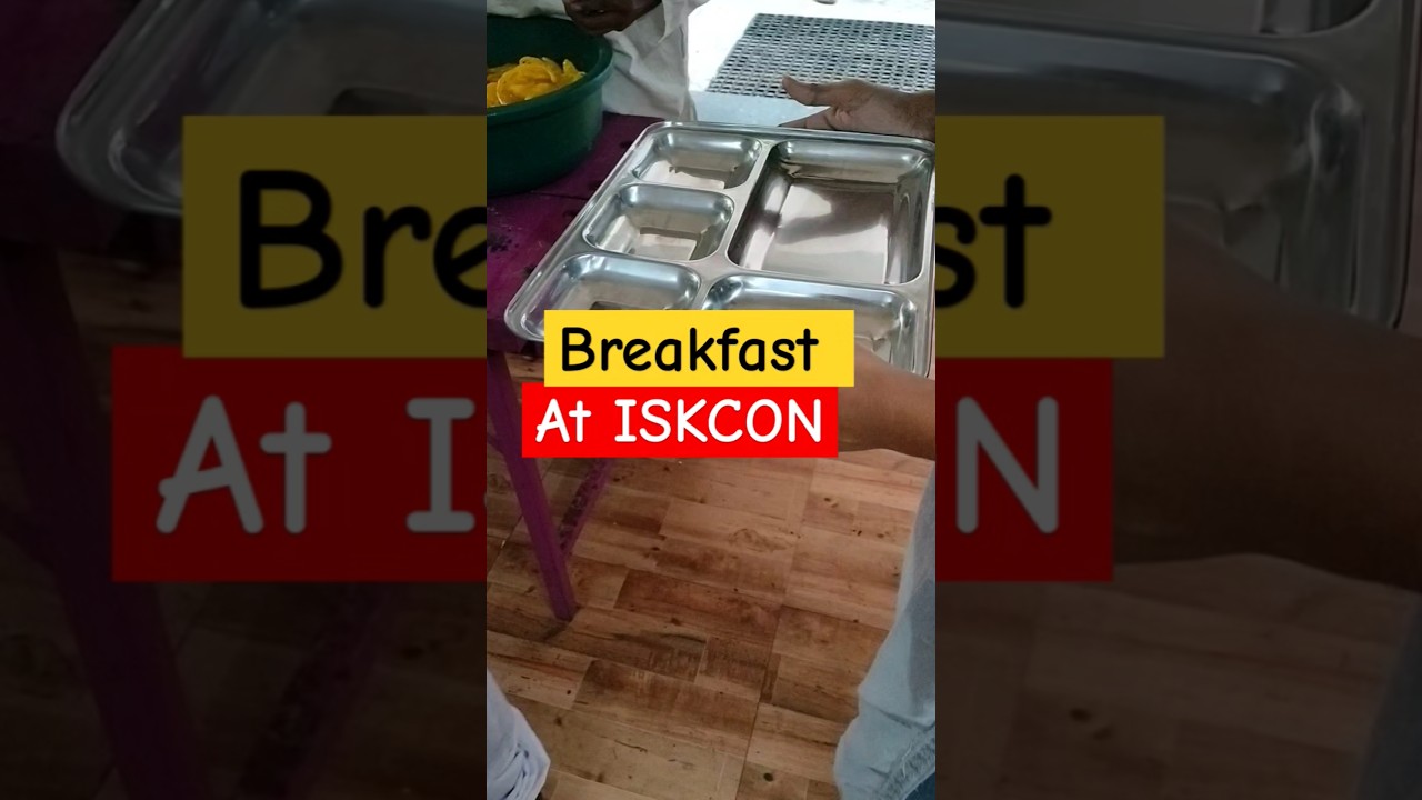 Breakfast At ISKCON TEMPLE | #iskcon #prasad #dwarkaiskcon #trending #viralvideo #shorts