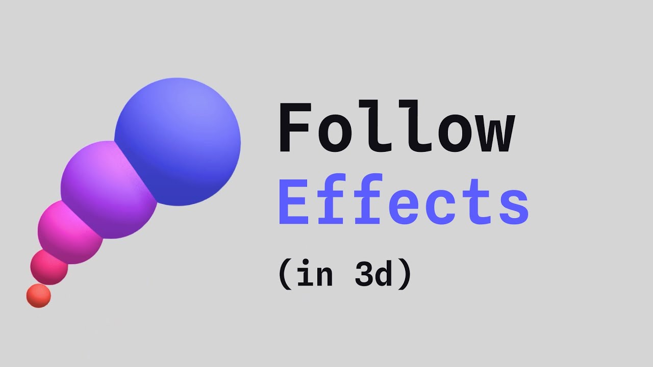 How to create an object follow interaction in 3D with Spline