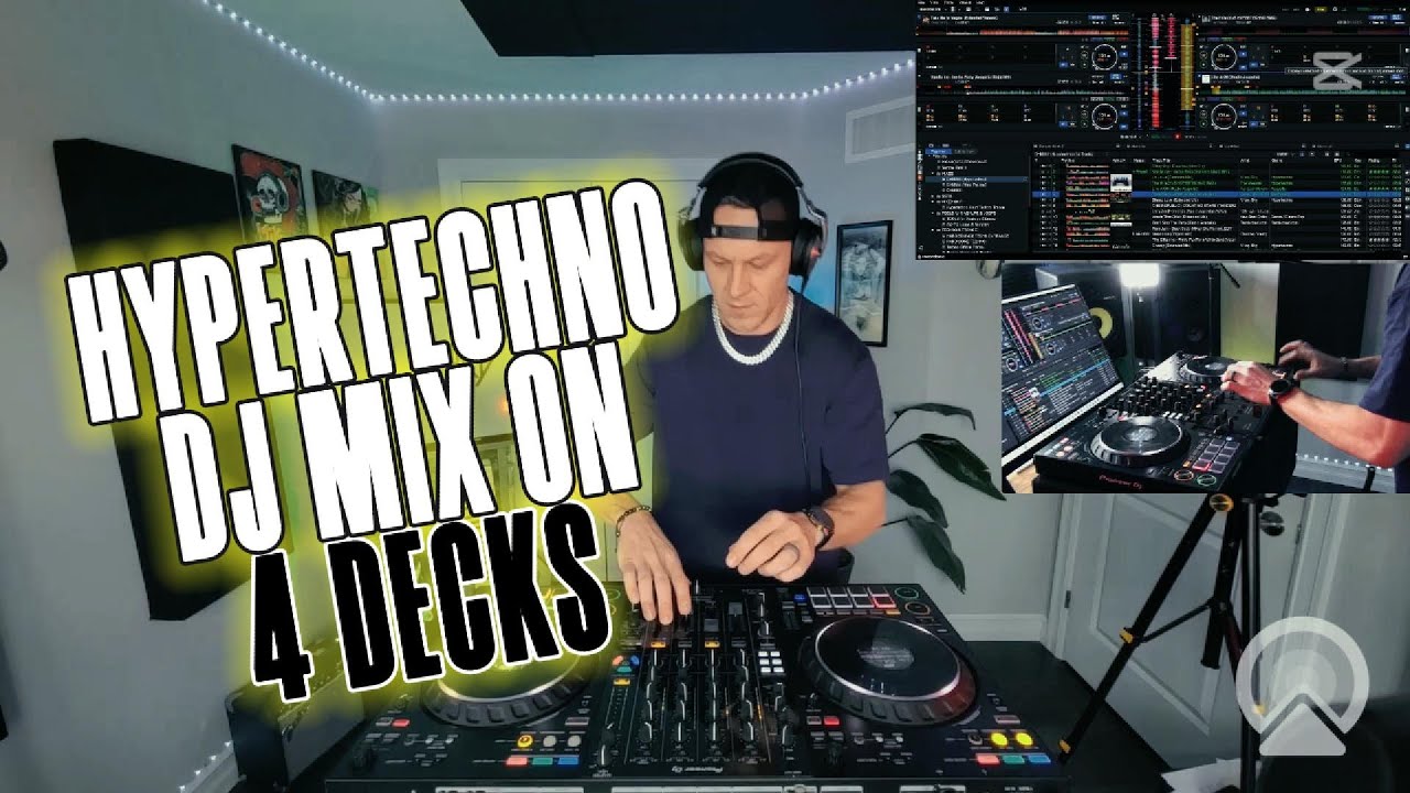 HYPERTECHNO DJ MIX ON 4 DECKS! - Tik Tok Remix's, fun Techno/Hyperpop music.