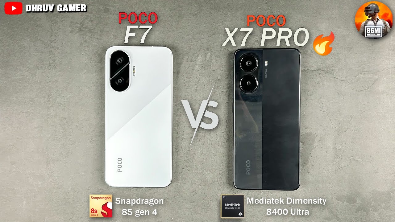DON’T BUY WRONG PHONE!! 😳 POCO X7 Pro vs POCO F7 90 FPS BGMI 4.1 Update Extreme Test