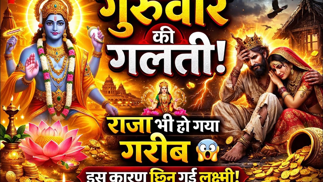 क्या आप भी आर्थिक तंगी से परेशान हैं? सुनें गुरुवार व्रत की यह अद्भुत कथा#bhakti VishnuJ#गुरुवारव्रत