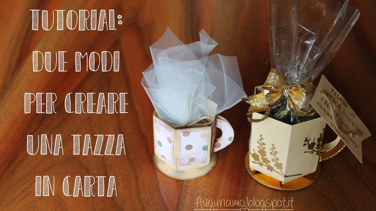 Tutorial due modi per creare una tazza in carta
