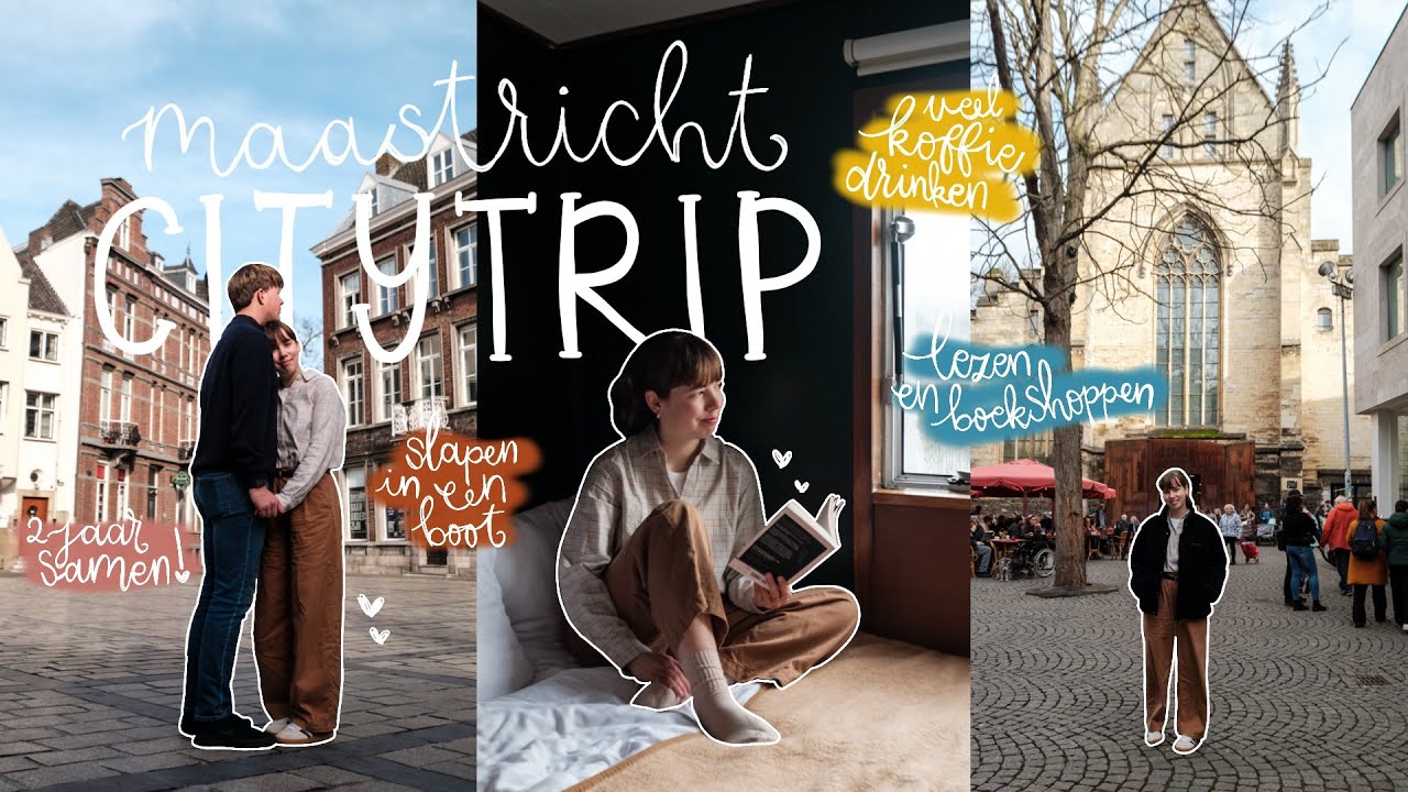 citytrip Maastricht 🏙️☕️ overnachten in een boot, anniversary vieren, koffie, lezen & boekshoppen
