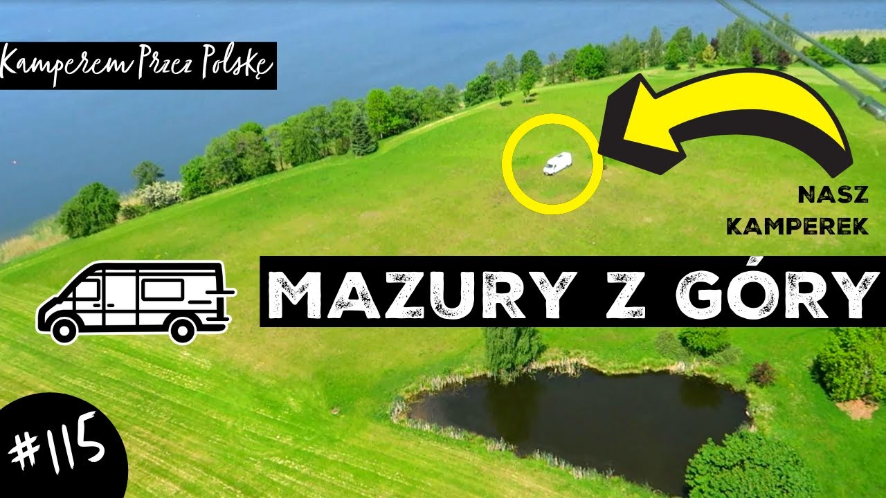 MAZURY Z GÓRY - LOT MOTOLOTNIĄ I KOLACJA U SOŁTYSA Z USA