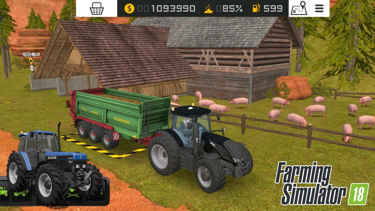 Getting Manure From Pigs In Farming Simulator 18 - Fs 18 New Valtra Tractor