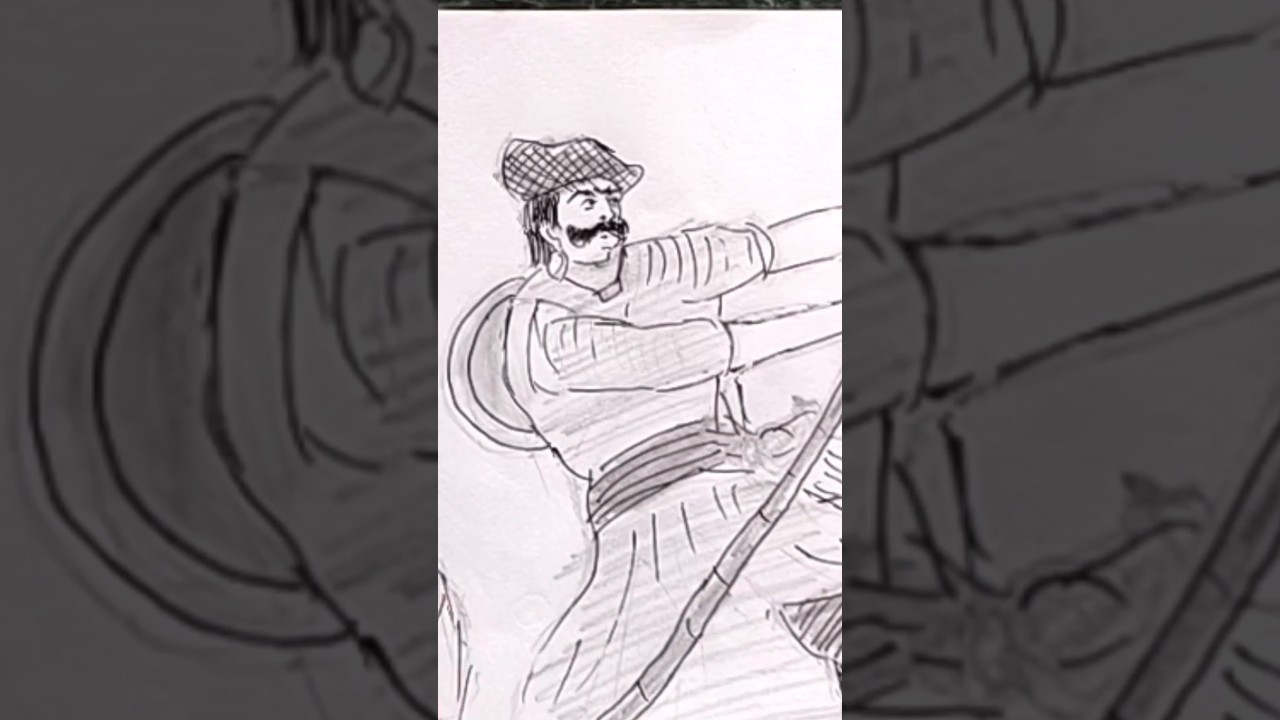 Battle of Sinhgad drawing #shorts