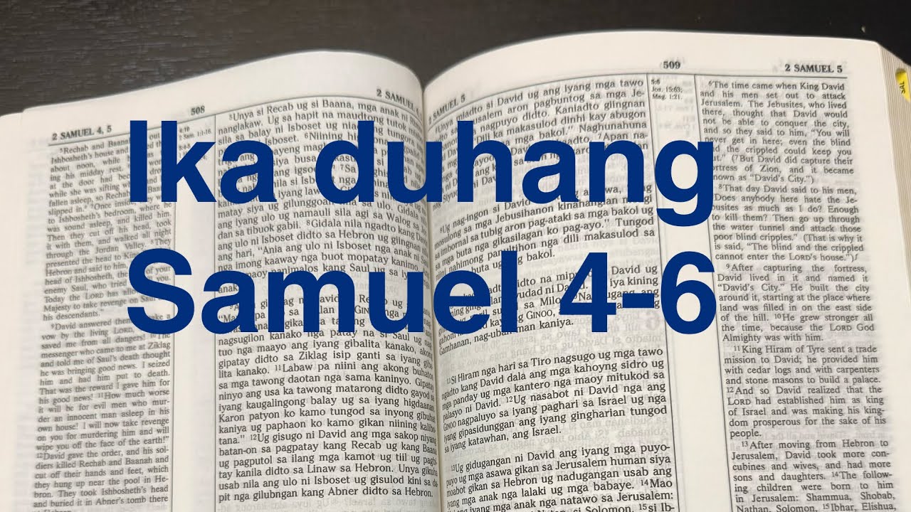 Ika duhang Samuel 4-6 (Gidala sa Jerusalem ang Sudlanan sa kasabotan)