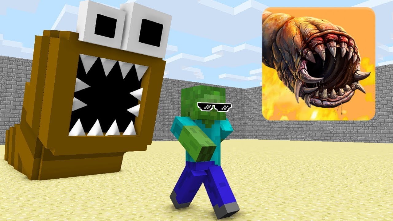 Monster School : DEATH WORM CHALLENGE - Minecraft Animation